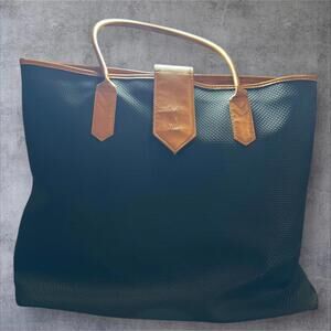 Saint Laurent Quiet Luxury Canvas Leather Tote YSL